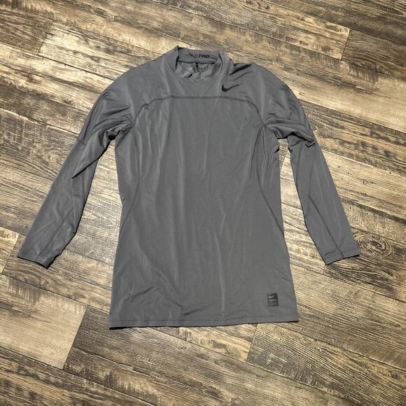 Nike Pro Golf Standard Fit Gray Baselayer Mens Size XXL Dri-Fit Long Sleeve 2XL - Picture 1 of 7
